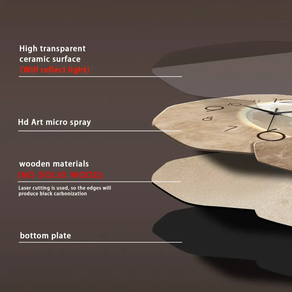 Modern Silent Moon Wall Clock