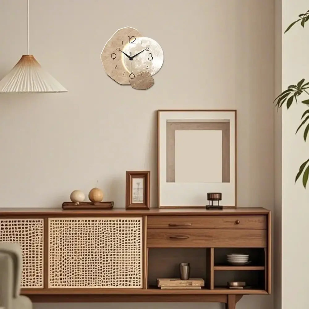 Modern Silent Moon Wall Clock
