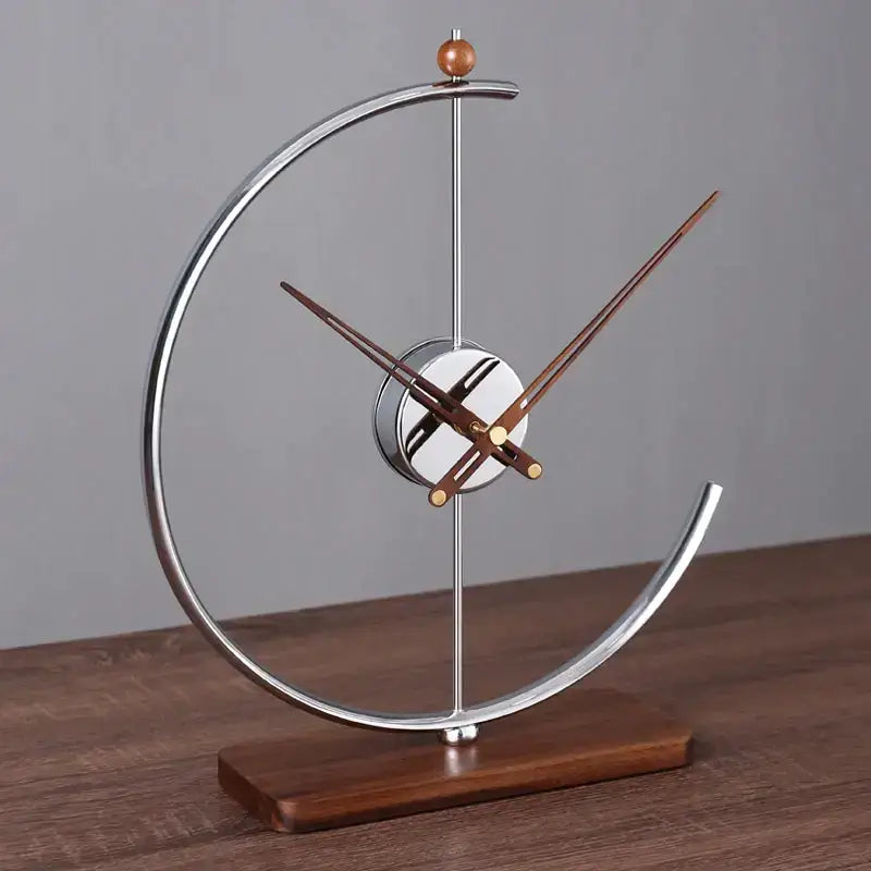 Modern Tabletop Clock - Argent - wall clock
