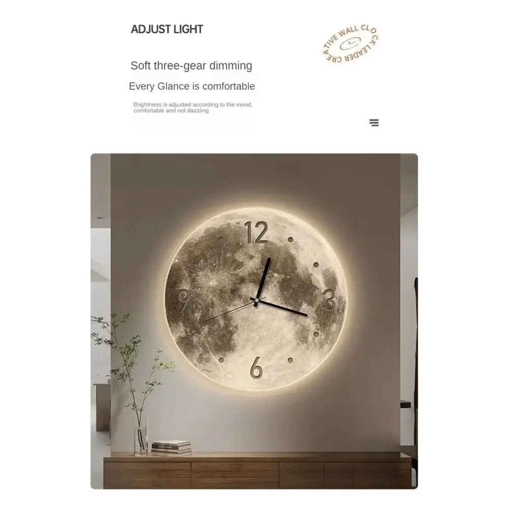 Moon LED Wall Clock