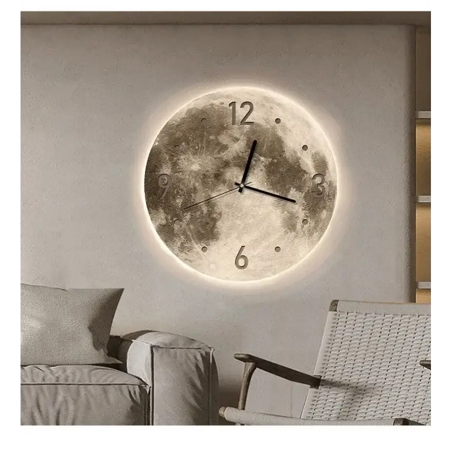 Moon LED Wall Clock