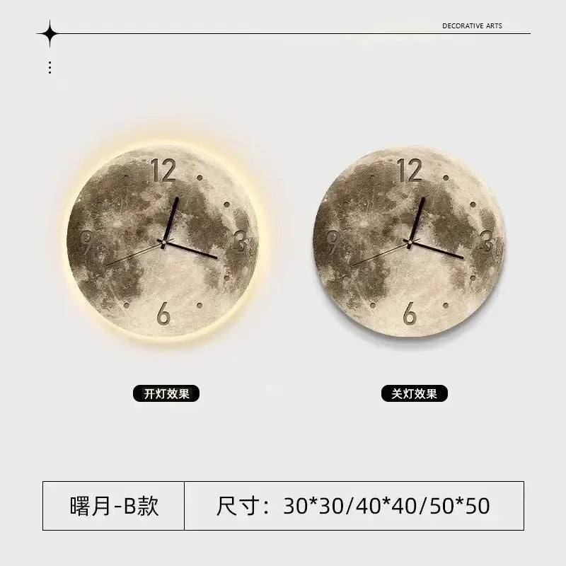 Moon LED Wall Clock