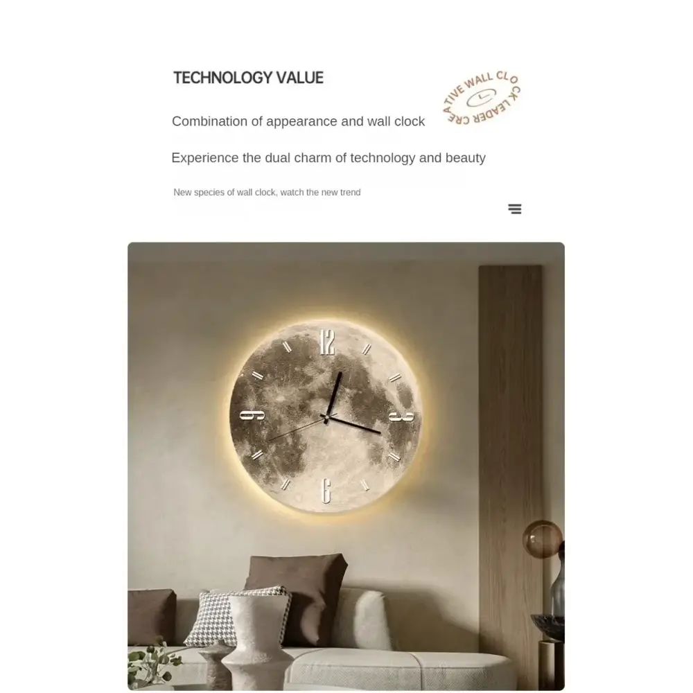 Moon LED Wall Clock