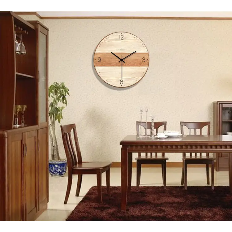 Natural Wood Wall Clock - wall clock