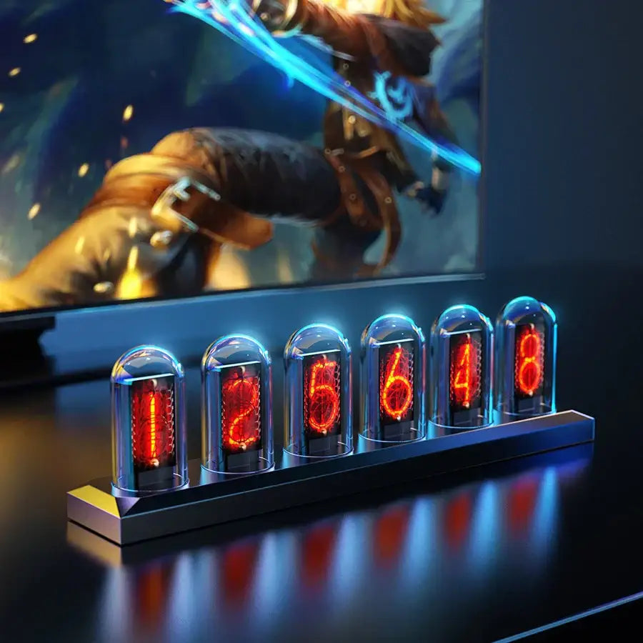 Nixie Tube Retro Clock - wall clock