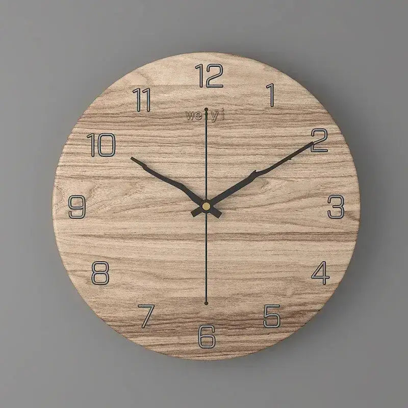 Nordic Marble Wood Wall Clock - Bois - wall clock