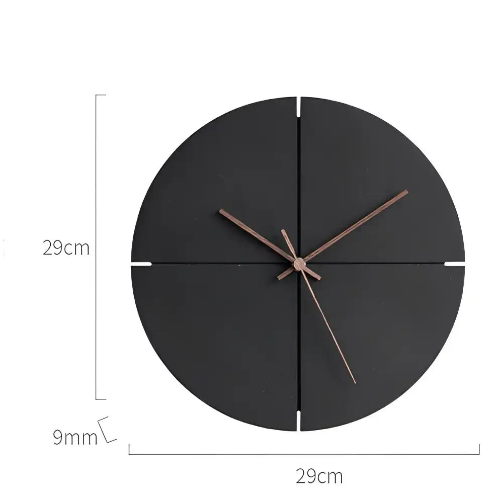 Nordic Minimalist Black Wall Clock - wall clock