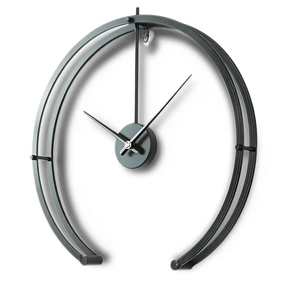 Open Circle Metal Wall Clock - Silent Quartz, 20 in
