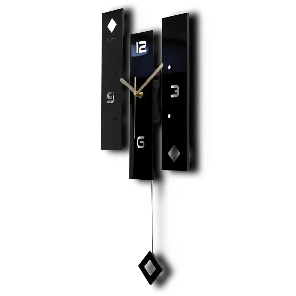 Large 56 cm pendulum wall clock in a contemporary kitchen setting