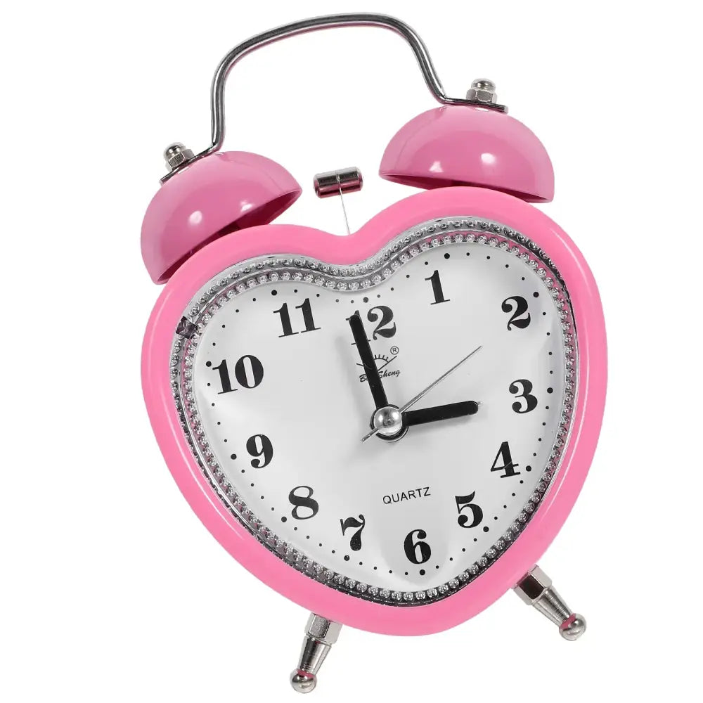 Pink Heart Alarm Clock - wall clock
