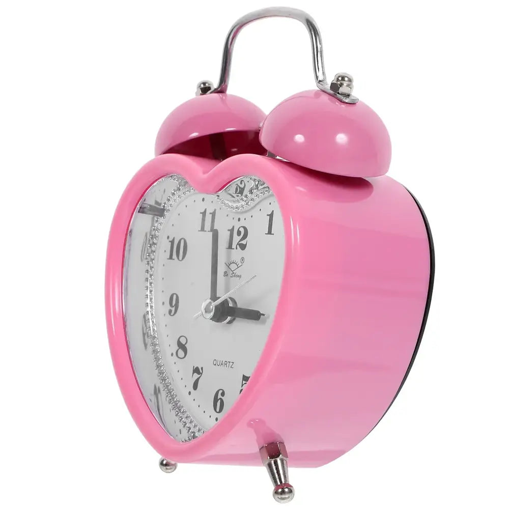 Pink Heart Alarm Clock - wall clock