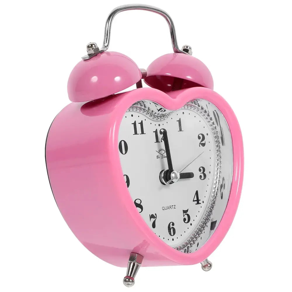 Pink Heart Alarm Clock - wall clock