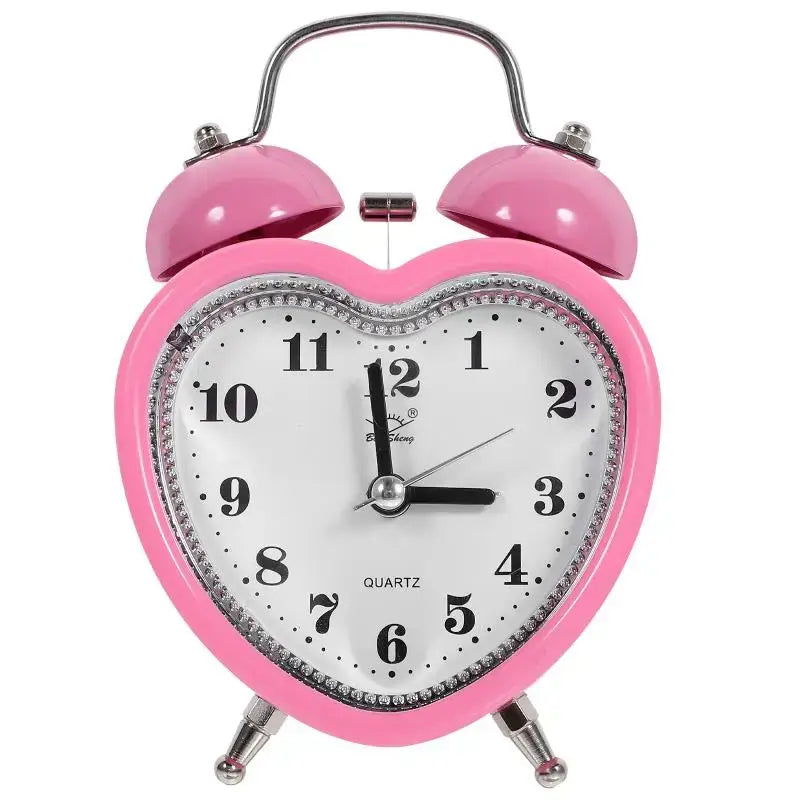 Pink Heart Alarm Clock - wall clock