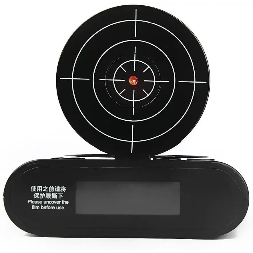 Pistol Target Alarm Clock - wall clock