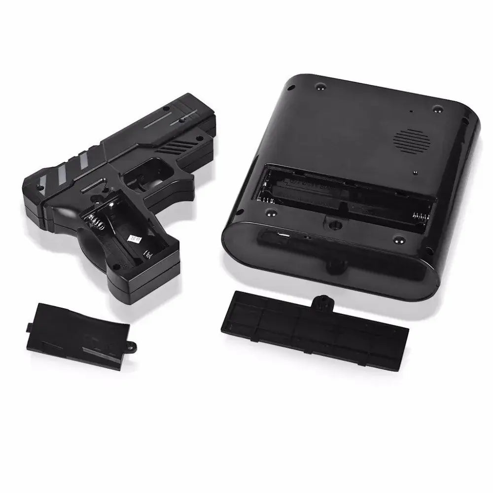 Pistol Target Alarm Clock - wall clock
