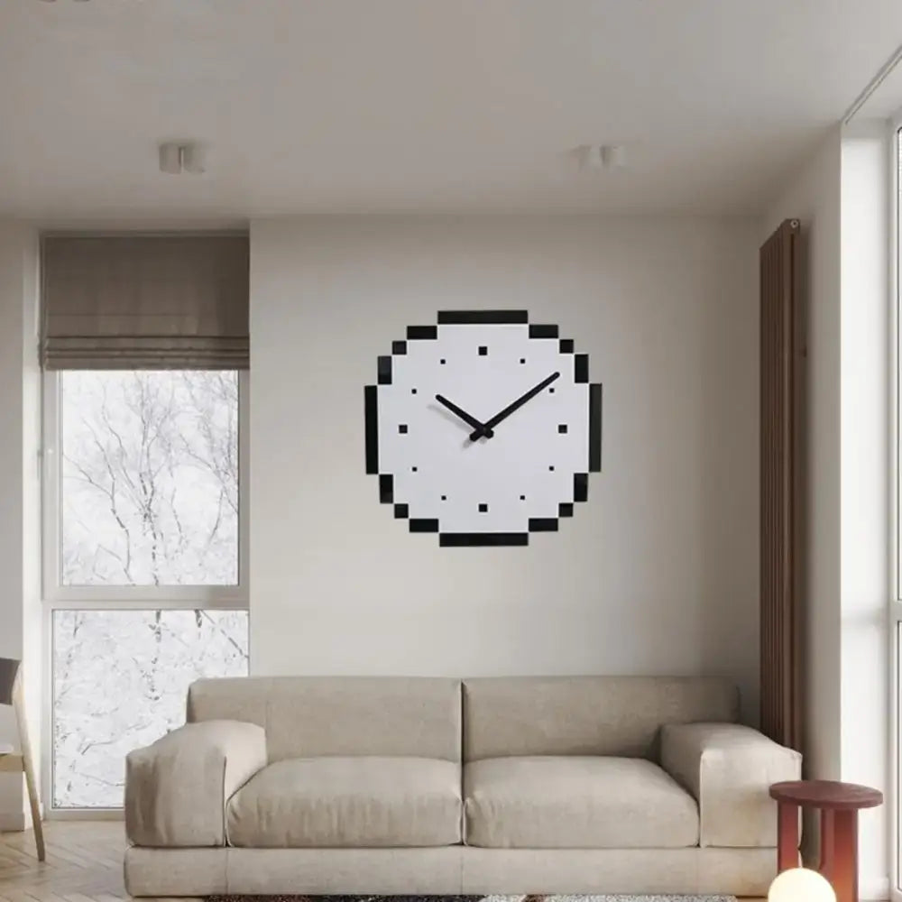 Pixel Wall Clock - black / CHINA