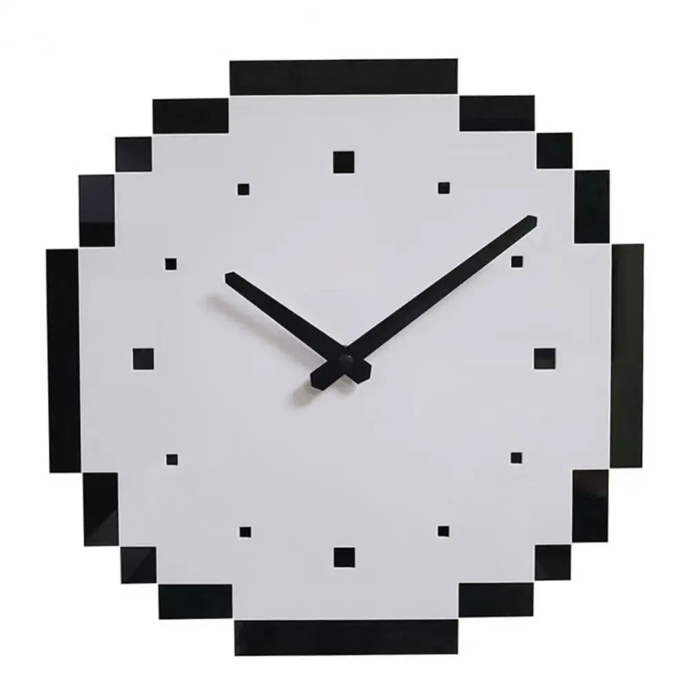 Pixel Wall Clock - black / CHINA