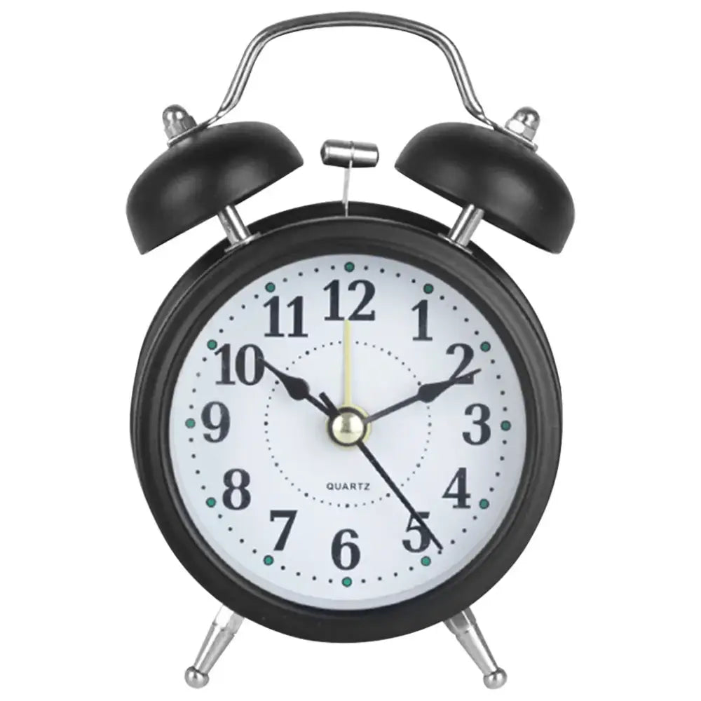 Quartz Retro Alarm Clock - Noir - wall clock