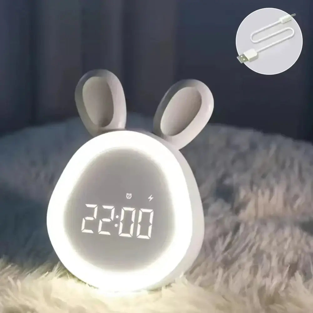 Rabbit Alarm Clock - Blanc - wall clock