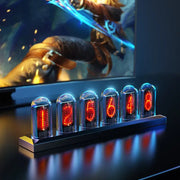 Retro Nixie Tube Digital Clock - wall clock