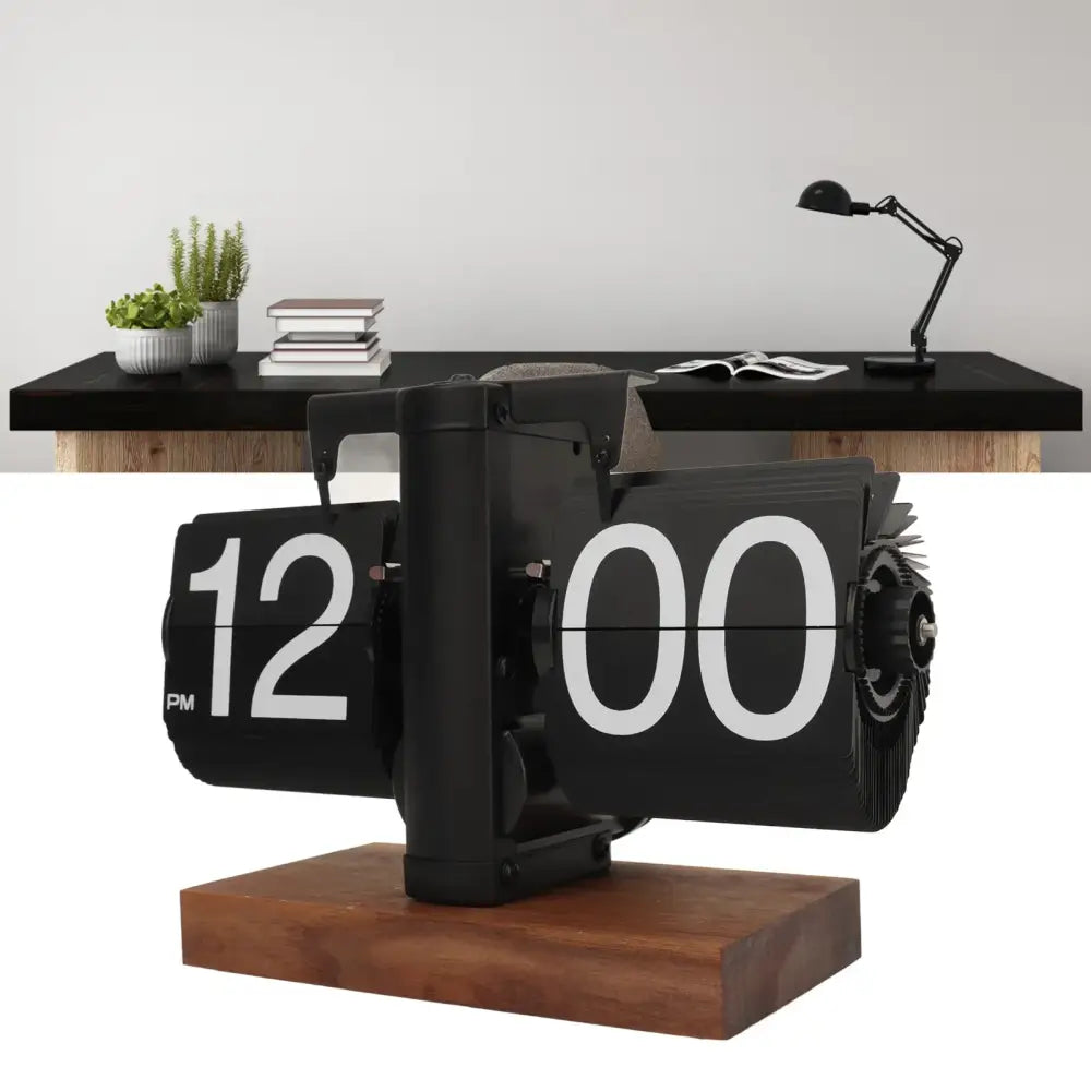 Retro Vintage Flip Clock - wall clock