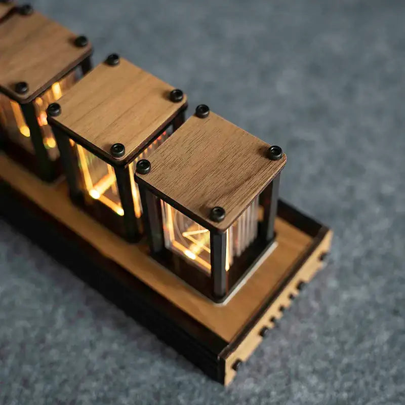 Retro Vintage Nixie Tube Clock - wall clock