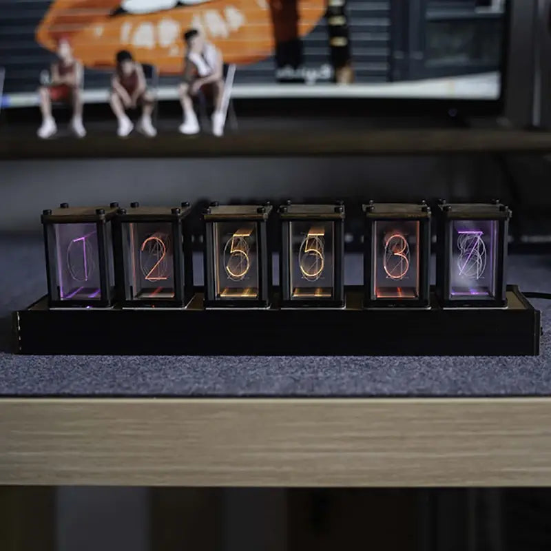 Retro Vintage Nixie Tube Clock - wall clock