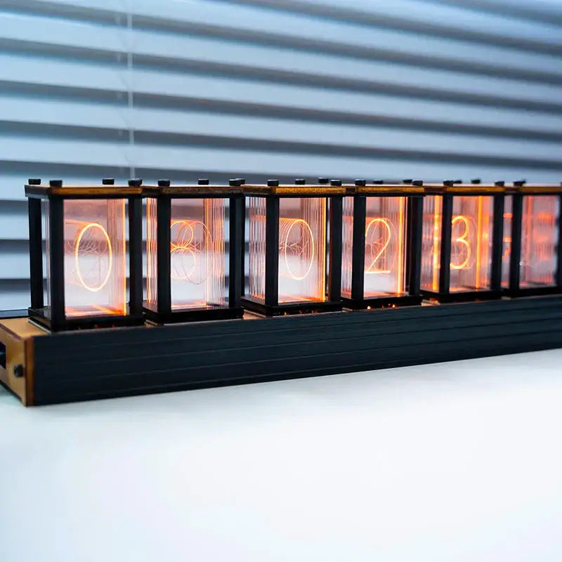 Retro Vintage Nixie Tube Clock - wall clock