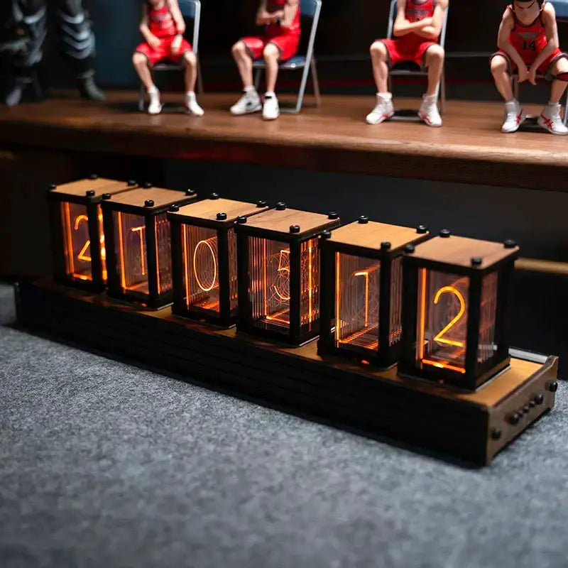 Retro Vintage Nixie Tube Clock - wall clock
