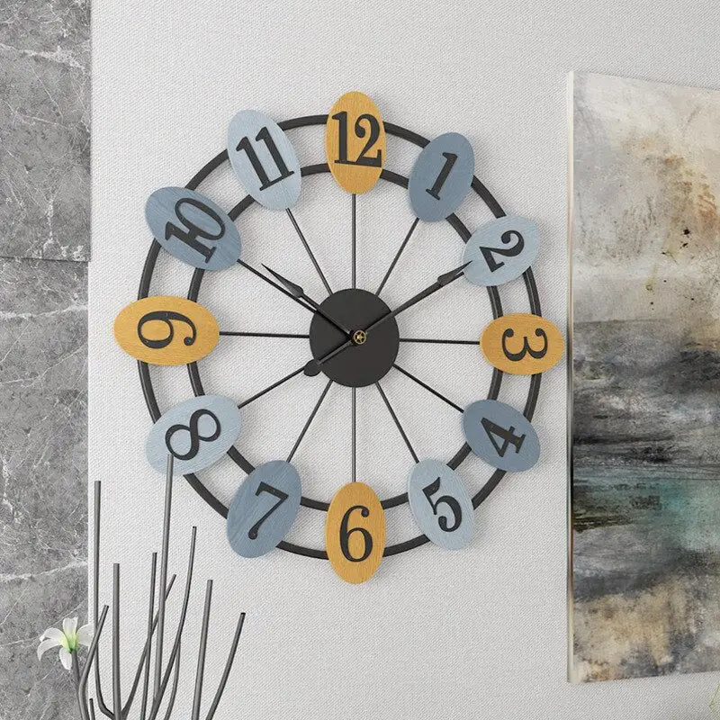 Side profile showing 30 mm plate thickness of industrial wall clock