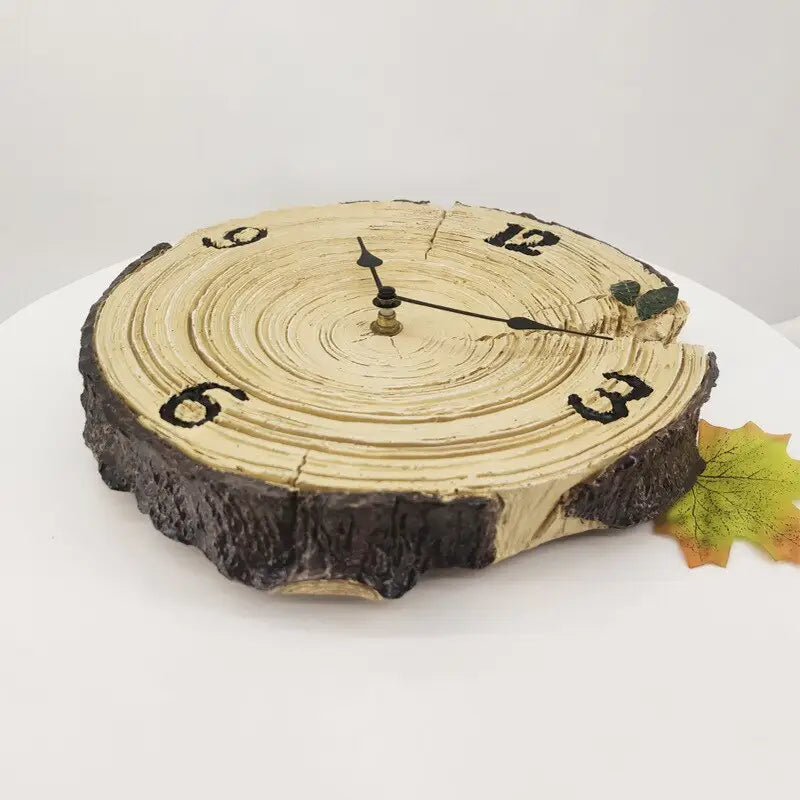 25 cm rustic resin wall clock in a kitchen setting