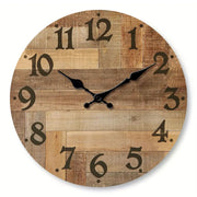 Rustic Wooden Wall Clock - MDF0082 / 14 inch