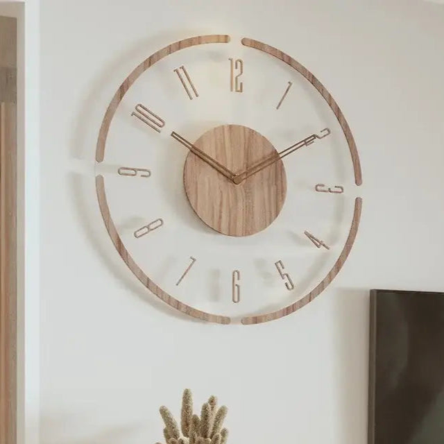 Scandinavian Style Silent Wall Clock - B
