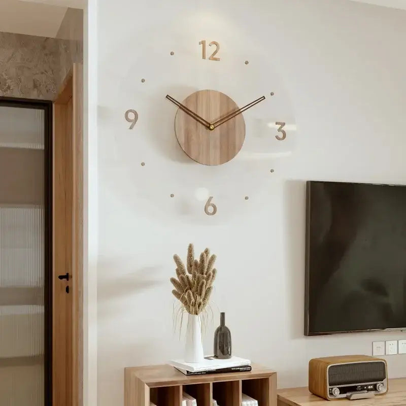 Scandinavian Style Silent Wall Clock - E