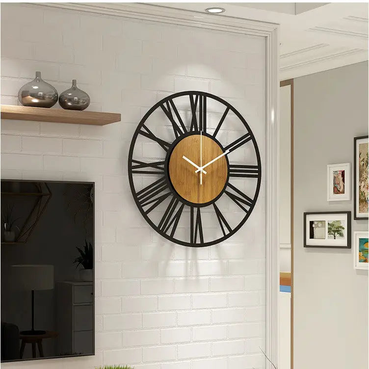 Scandinavian Wooden Wall Clock - wall clock