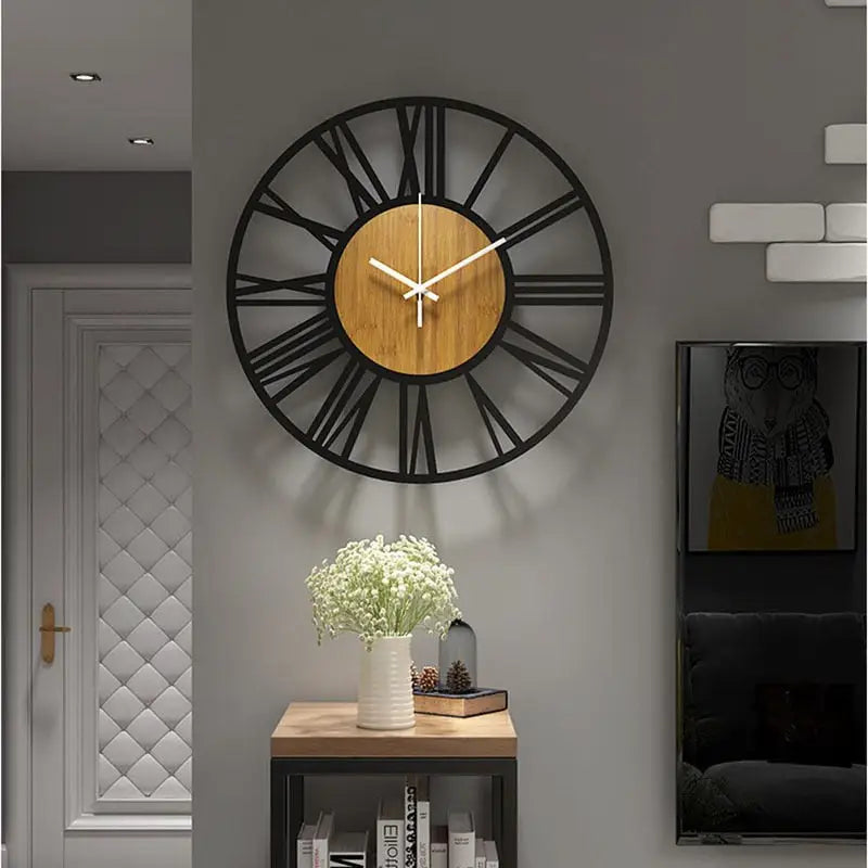Scandinavian Wooden Wall Clock - wall clock