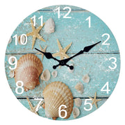 Seashell & Starfish Wall Clock - 12 inch