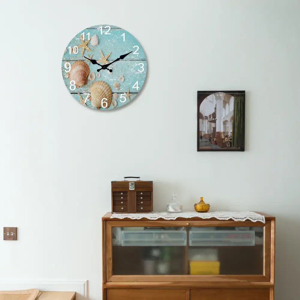 Seashell & Starfish Wall Clock
