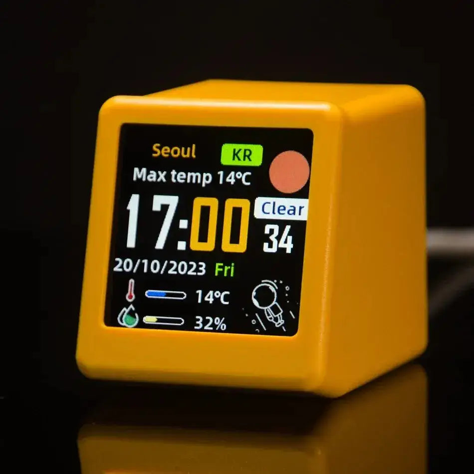 Smart Portable Alarm Clock - Jaune - wall clock