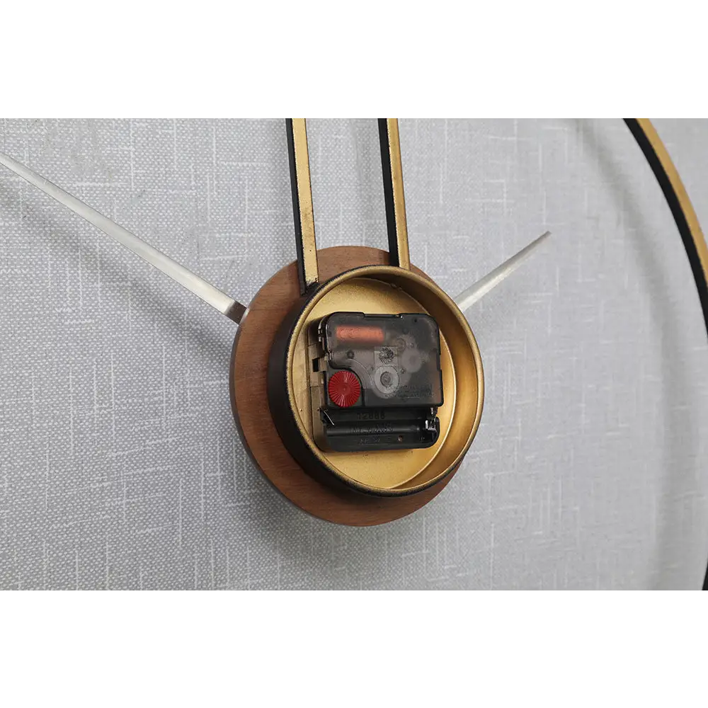 Suspended Circle Metal Wall Clock - Modern Minimalist Design
