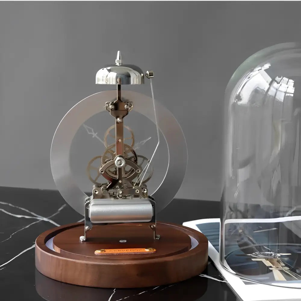 Tempus Machina Mechanical Tabletop Clock with LED Night Light