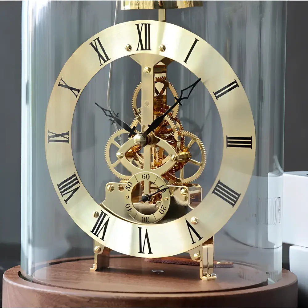 Tempus Machina desk clock LED warm night light activated in dark room