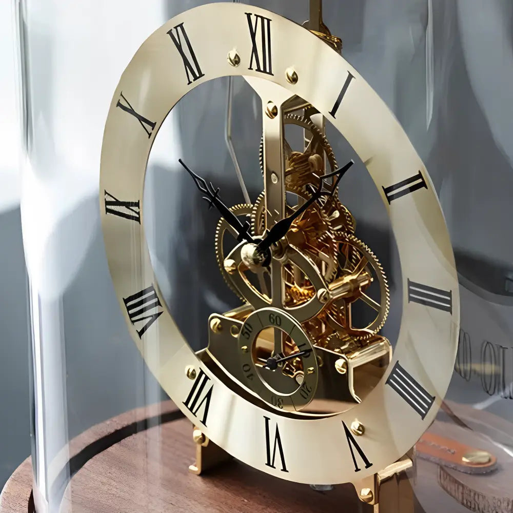 Tempus Machina Mechanical Tabletop Clock with LED Night Light