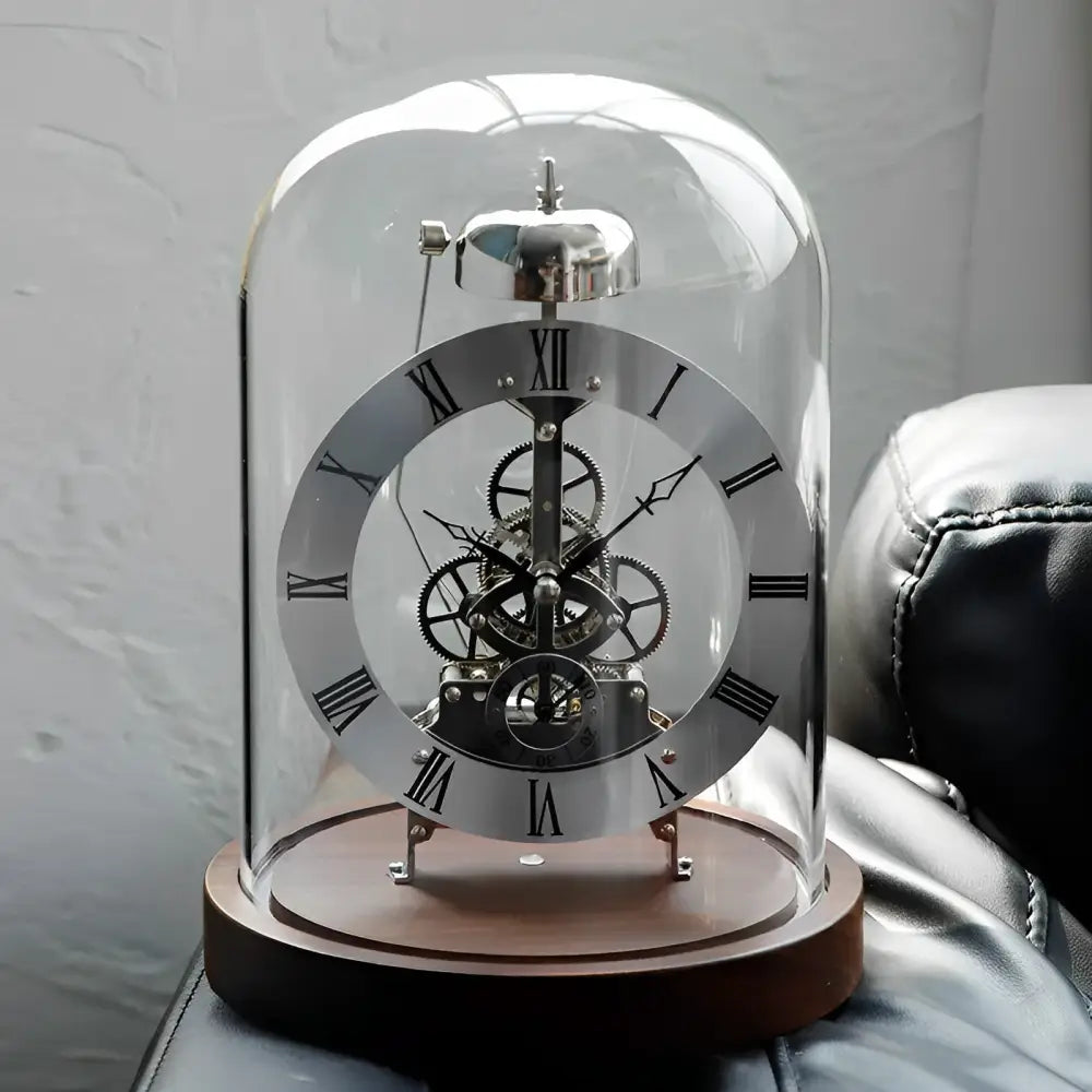 Tempus Machina Mechanical Tabletop Clock with LED Night Light