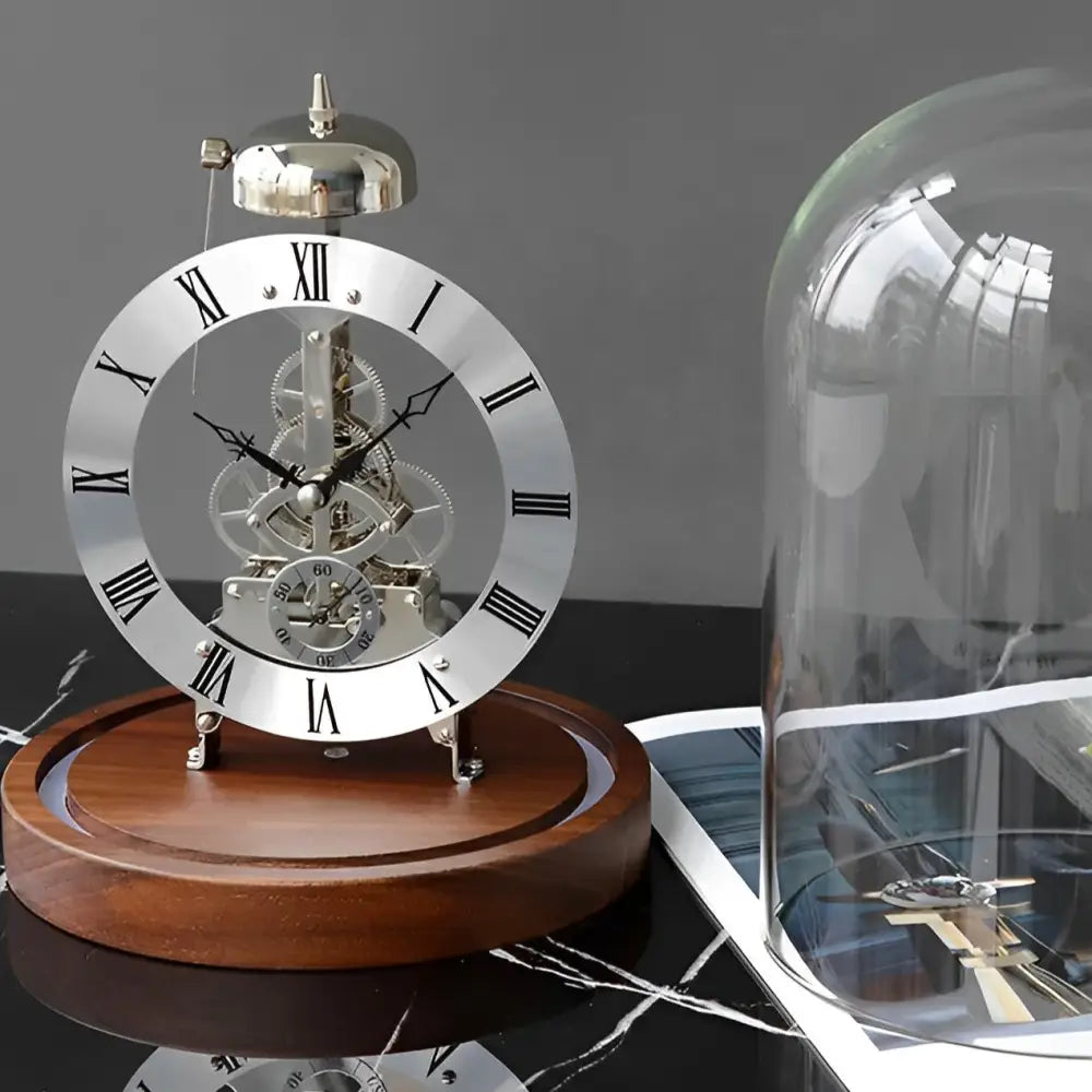Tempus Machina Mechanical Tabletop Clock with LED Night Light