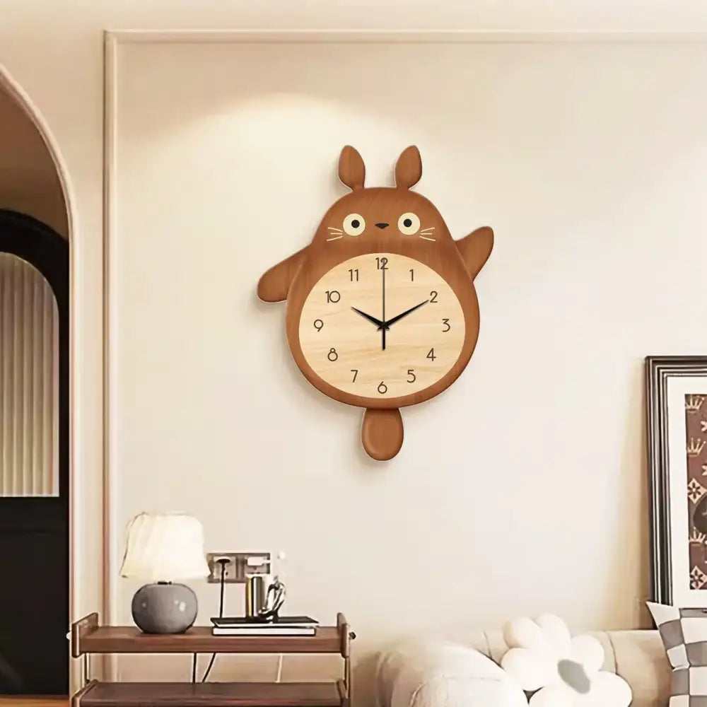 Totoro Swing Tail Wall Clock