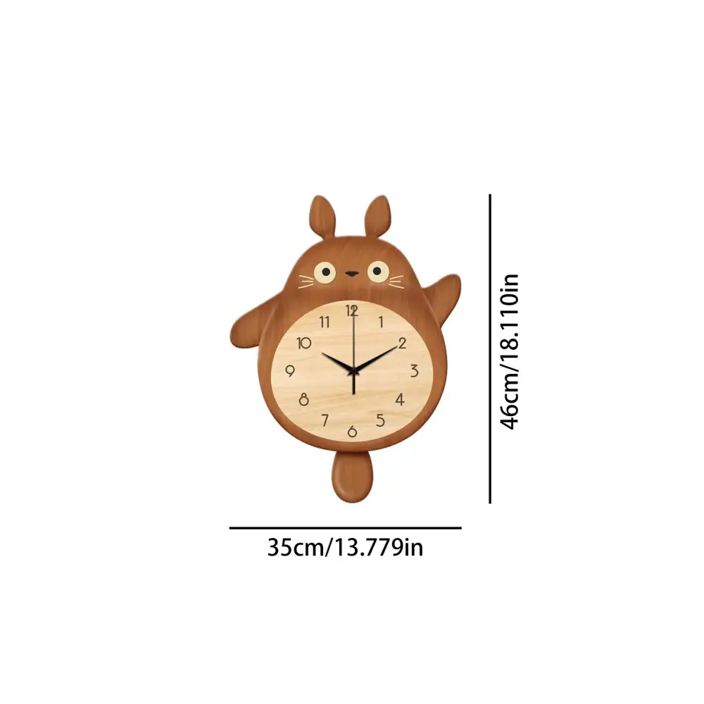 Totoro Swing Tail Wall Clock