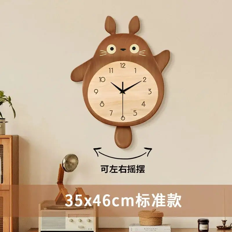 Totoro Swing Tail Wall Clock