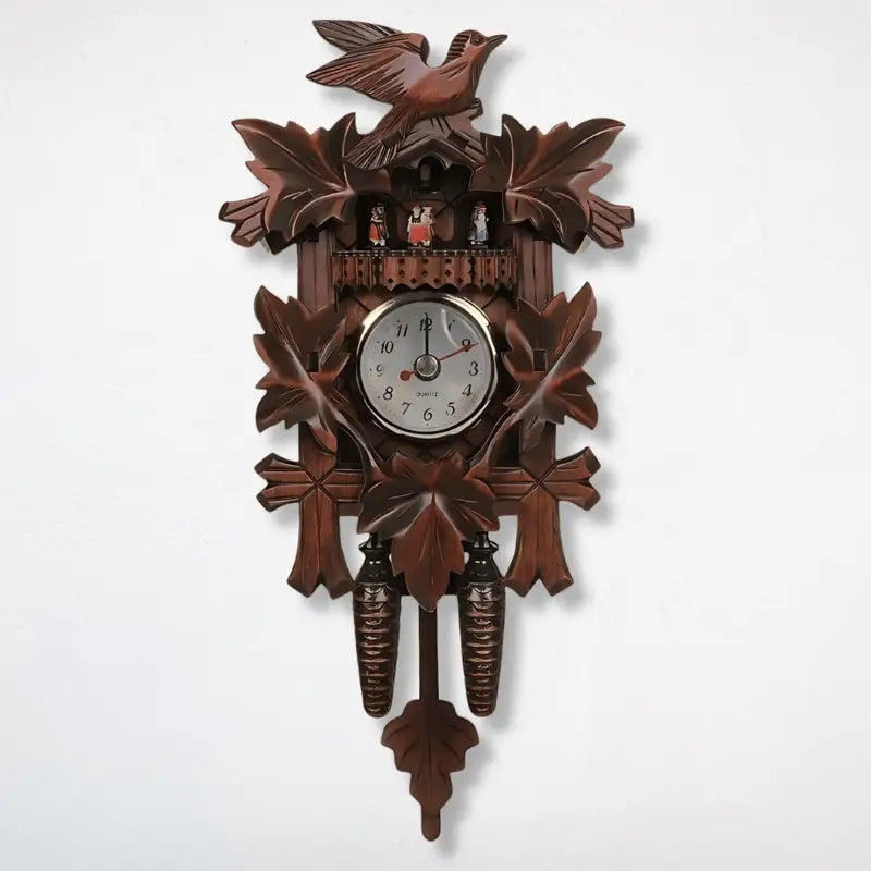 Traditional Wood Cuckoo Clock with Bird - 22.5X11.5CM - wall clock