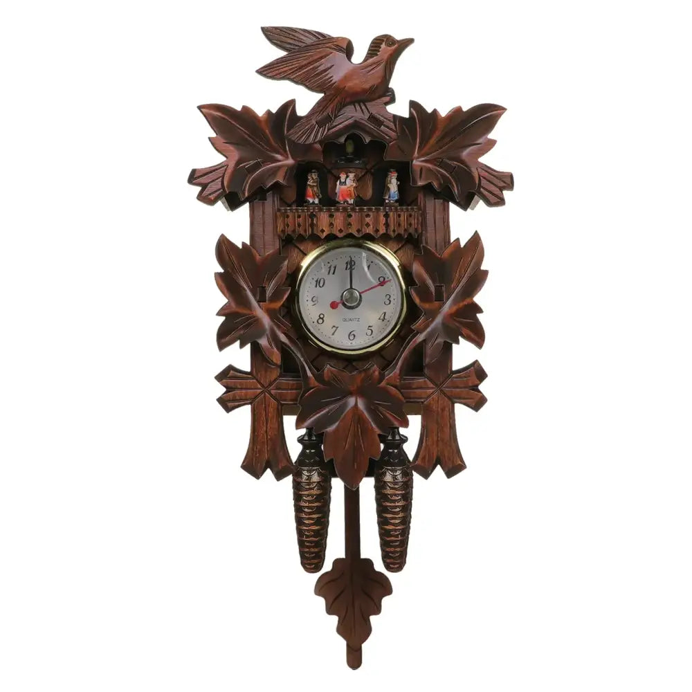 Traditional Wood Cuckoo Clock with Bird - 22.5X11.5CM - wall clock